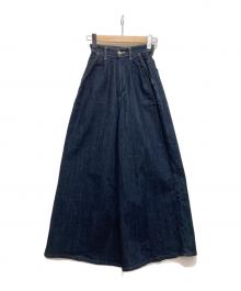 LEE（リー）の古着「ハイウェストワイドデニムパンツ」｜インディゴ