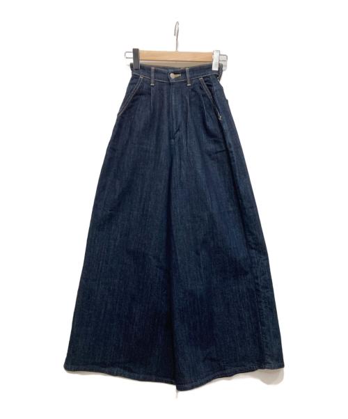 LEE（リー）LEE (リー) ハイウェストワイドデニムパンツ インディゴ サイズ:XSの古着・服飾アイテム