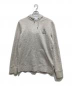 HUFハフ）の古着「トリプルトライアングルプルオーバーフーディー」｜グレー