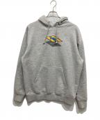 HUF×GIRLハフ×ガール）の古着「SHADOW PULLOVER HOODIE」｜グレー