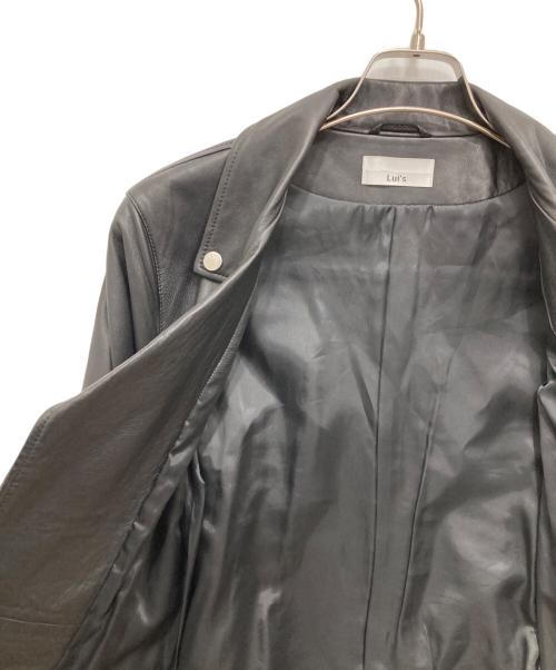 Lui's（ルイス）Lui's (ルイス) ダブルライダースフェイクレザージャケット ブラック サイズ:Sの古着・服飾アイテム