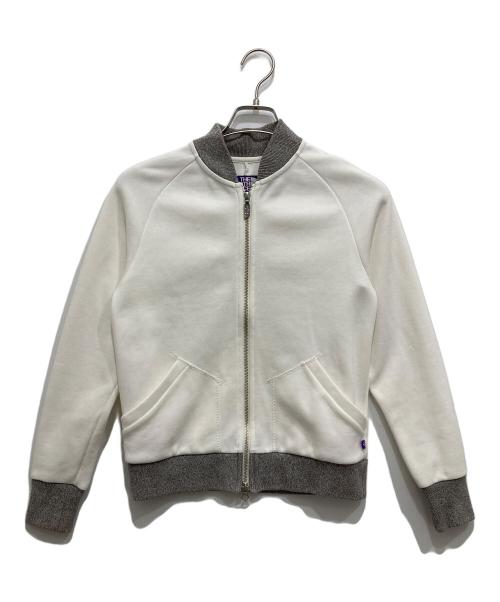 THE NORTHFACE PURPLELABEL（ザ・ノースフェイス パープルレーベル）THE NORTHFACE PURPLELABEL (ザ・ノースフェイス パープルレーベル) COOLMAX MOUNTAIN SWEAT JACKET ホワイト×グレー サイズ:WSの古着・服飾アイテム
