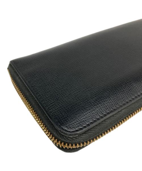 dunhill（ダンヒル）dunhill (ダンヒル) ラウンドファスナー長財布 ブラックの古着・服飾アイテム