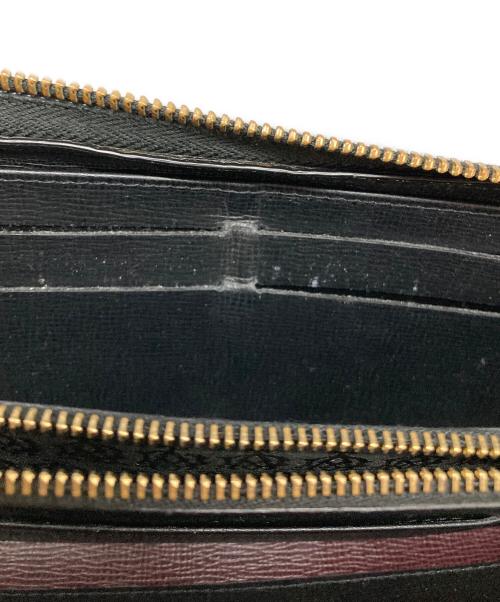 dunhill（ダンヒル）dunhill (ダンヒル) ラウンドファスナー長財布 ブラックの古着・服飾アイテム
