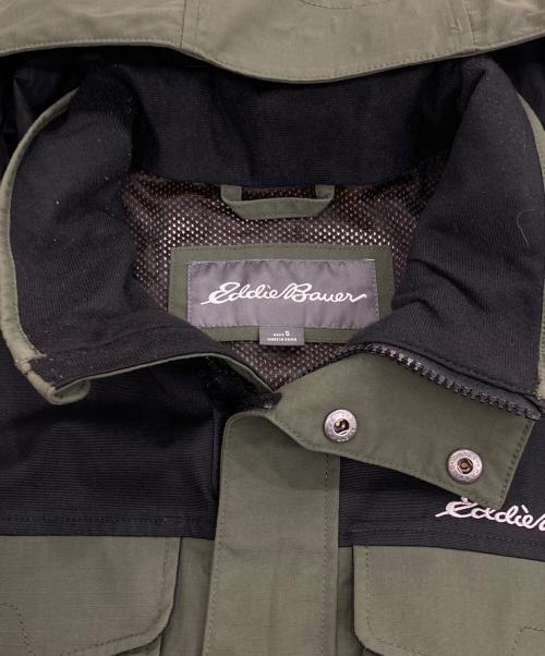Eddie Bauer（エディーバウアー）Eddie Bauer (エディーバウアー) マウンテンパーカー カーキ×ブラック サイズ:Sの古着・服飾アイテム