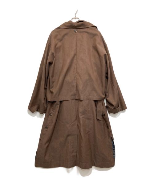 kooi（コーイ）KOOI (コーイ) 3WAY レイヤードトレンチコート ブラウン サイズ:2の古着・服飾アイテム