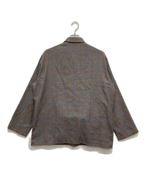Graphpaper（グラフペーパー）Graphpaper (グラフペーパー) GLENCHECK WOOL L/S BOX SHIRT グレー サイズ:2の古着・服飾アイテム