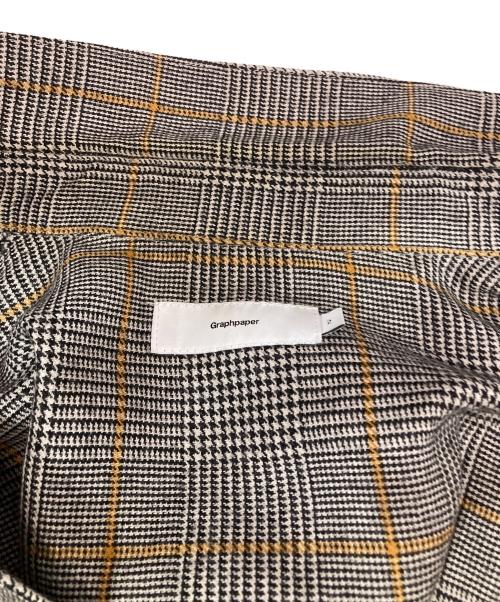 Graphpaper（グラフペーパー）Graphpaper (グラフペーパー) GLENCHECK WOOL L/S BOX SHIRT グレー サイズ:2の古着・服飾アイテム