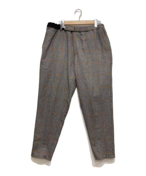 Graphpaper（グラフペーパー）Graphpaper (グラフペーパー) GLENCHECK WOOL COOK PANTS グレー サイズ:Fの古着・服飾アイテム