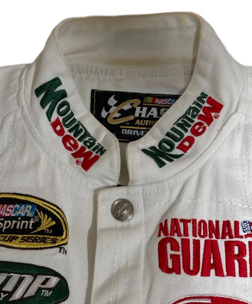 CHASE authentics（チェイスオーセンティック）CHASE authentics (チェイスオーセンティック) レーシングジャケット ホワイト サイズ:Lの古着・服飾アイテム