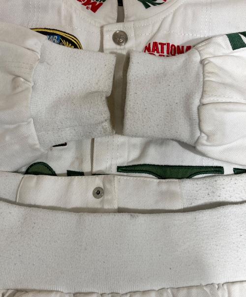 CHASE authentics（チェイスオーセンティック）CHASE authentics (チェイスオーセンティック) レーシングジャケット ホワイト サイズ:Lの古着・服飾アイテム