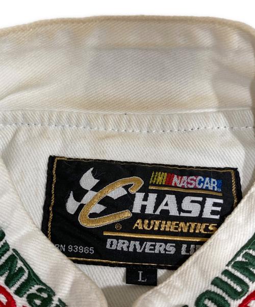 CHASE authentics（チェイスオーセンティック）CHASE authentics (チェイスオーセンティック) レーシングジャケット ホワイト サイズ:Lの古着・服飾アイテム