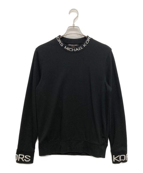 MICHAEL KORS（マイケル・コース）MICHAEL KORS (マイケル・コース) モックネックスウェット ブラック サイズ:Mの古着・服飾アイテム