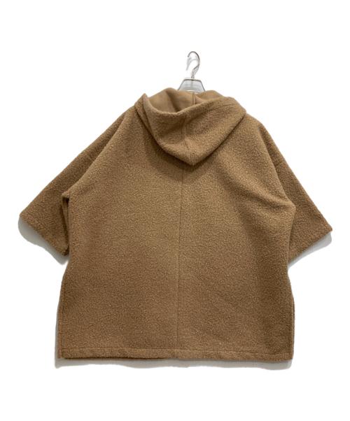 malla（マーラ）malla (マーラ) フーデッドボアコート ベージュ サイズ:38の古着・服飾アイテム