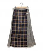 O'NEIL OF DUBLINオニールオブダブリン）の古着「チェックスカート」｜グレー
