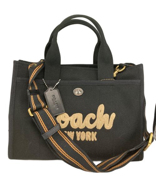COACH（コーチ）COACH (コーチ) カゴトート ブラックの古着・服飾アイテム