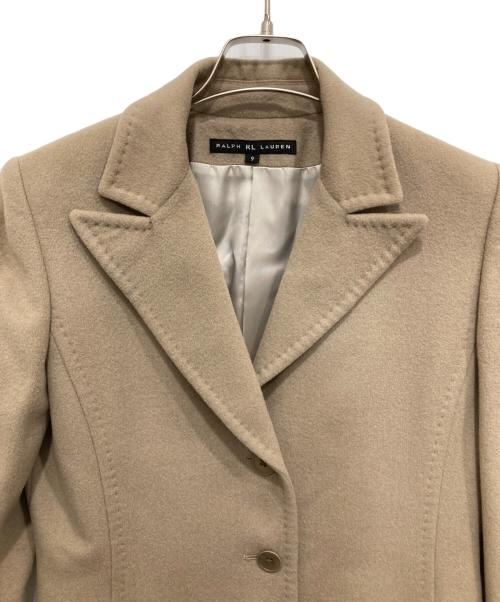 RALPH LAUREN（ラルフローレン）RALPH LAUREN (ラルフローレン) カシミヤウールコート ベージュ サイズ:9の古着・服飾アイテム