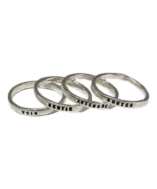 SERGE THORAVAL（セルジュトラヴァル）SERGE THORAVAL (セルジュトラヴァル) 接吻 4連リング シルバー サイズ:17号の古着・服飾アイテム