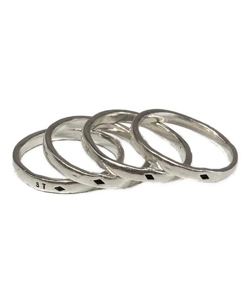 SERGE THORAVAL（セルジュトラヴァル）SERGE THORAVAL (セルジュトラヴァル) 接吻 4連リング シルバー サイズ:17号の古着・服飾アイテム