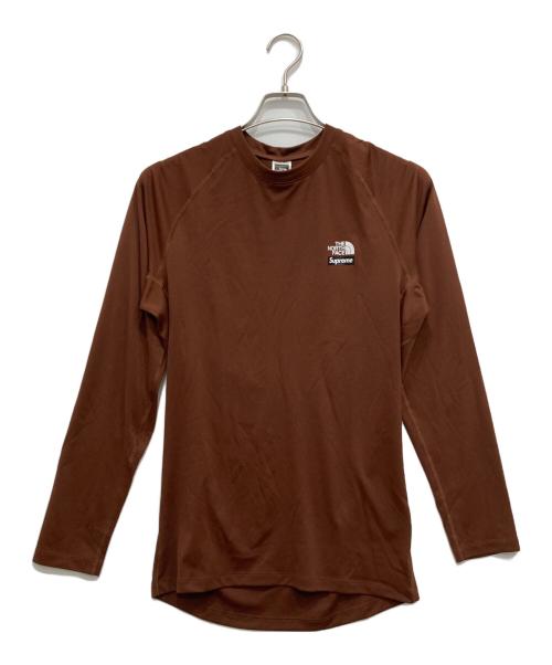 THE NORTH FACE（ザ ノース フェイス）THE NORTH FACE (ザ ノース フェイス) Supreme (シュプリーム) Base Layer L/S Top ブラウン サイズ:Sの古着・服飾アイテム