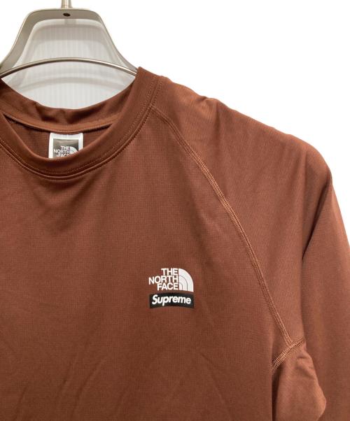 THE NORTH FACE（ザ ノース フェイス）THE NORTH FACE (ザ ノース フェイス) Supreme (シュプリーム) Base Layer L/S Top ブラウン サイズ:Sの古着・服飾アイテム