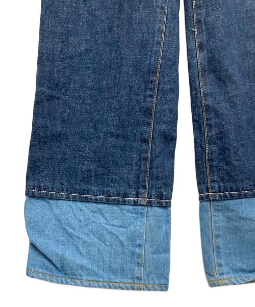 soduk（スドーク）soduk (スドーク) ダブルデニムトラウザーズ インディゴ サイズ:Sの古着・服飾アイテム