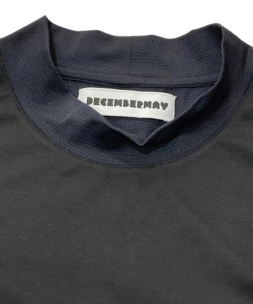 decembermay（ディセンバーメイ）decembermay (ディセンバーメイ) モックネックカットソー ブラック サイズ:SIZE3の古着・服飾アイテム