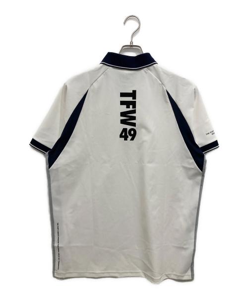 TFW49（ティーエフダブリューフォーティーナイン）TFW49 (ティーエフダブリューフォーティーナイン) LINE SLEEVE POLO/ポロシャツ ホワイト サイズ:XL 未使用品の古着・服飾アイテム