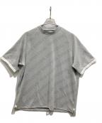 BRIEFINGブリーフィング）の古着「BIAS LOGO MOCK NECK RELAXED FIT」｜グレー
