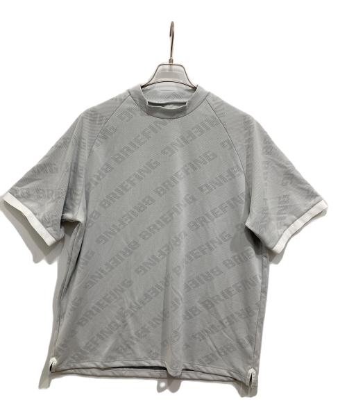 BRIEFING（ブリーフィング）BRIEFING (ブリーフィング) BIAS LOGO MOCK NECK RELAXED FIT グレー サイズ:XLの古着・服飾アイテム
