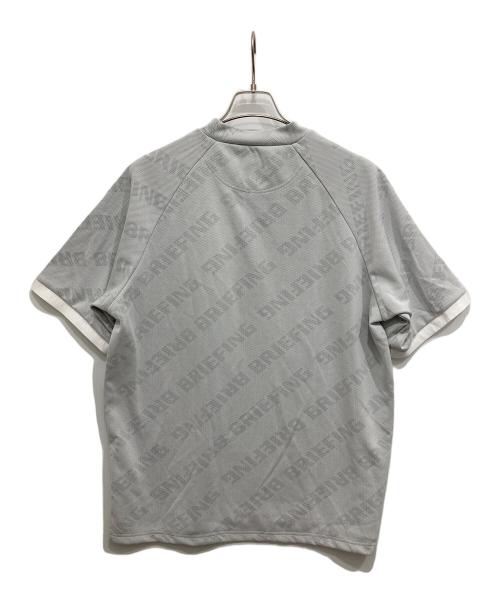 BRIEFING（ブリーフィング）BRIEFING (ブリーフィング) BIAS LOGO MOCK NECK RELAXED FIT グレー サイズ:XLの古着・服飾アイテム