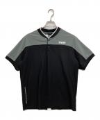 TFW49ティーエフダブリューフォーティーナイン）の古着「SIDE MESH COLLARLESS POLO」｜ブラック