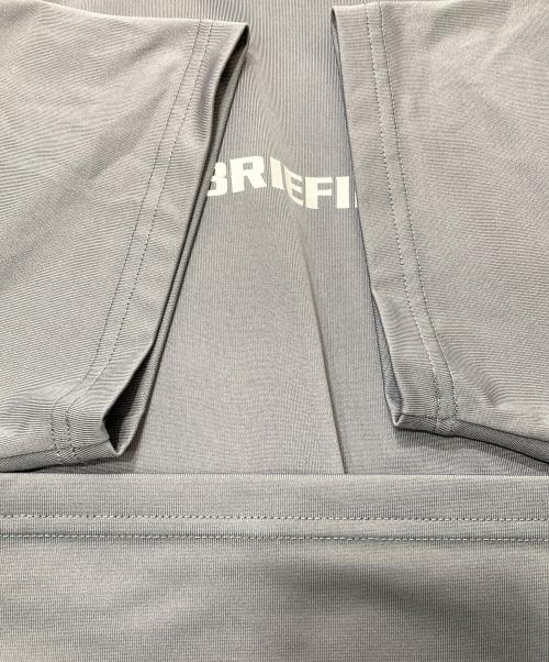 BRIEFING（ブリーフィング）BRIEFING (ブリーフィング) ハイネック ストレッチ ショートスリーブシャツ グレー サイズ:XLの古着・服飾アイテム