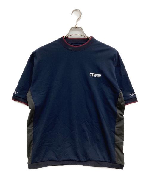 TFW49（ティーエフダブリューフォーティーナイン）TFW49 (ティーエフダブリューフォーティーナイン) RELAX HALF MOCKNECK ネイビー サイズ:XLの古着・服飾アイテム