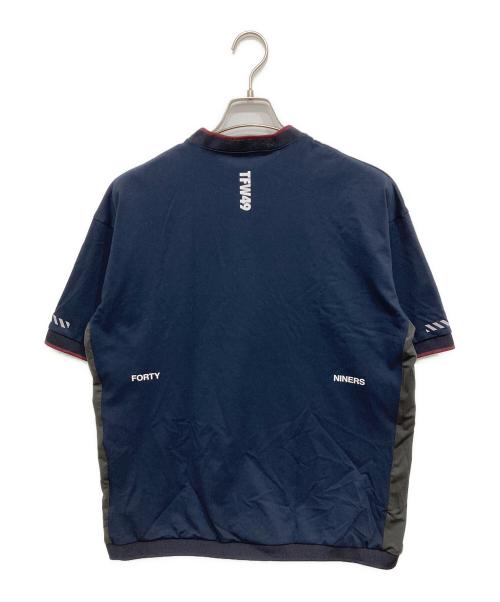 TFW49（ティーエフダブリューフォーティーナイン）TFW49 (ティーエフダブリューフォーティーナイン) RELAX HALF MOCKNECK ネイビー サイズ:XLの古着・服飾アイテム