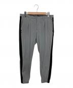 BRIEFINGブリーフィング）の古着「SIDE STRIPE ONE TACK JOGGER PANTS」｜グレー