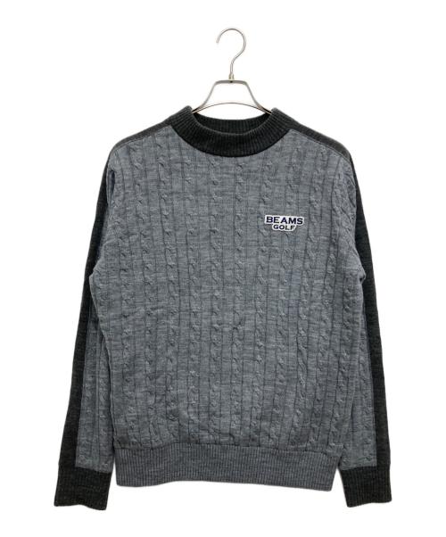 BEAMS GOLF（ビームスゴルフ）BEAMS GOLF (ビームスゴルフ) モックネックニット グレー サイズ:XLの古着・服飾アイテム