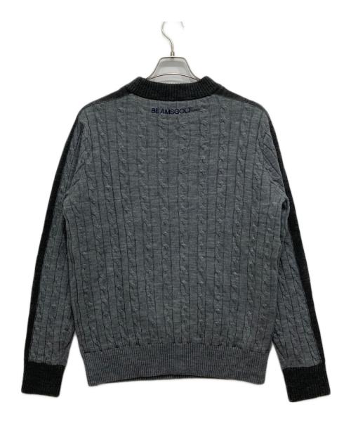 BEAMS GOLF（ビームスゴルフ）BEAMS GOLF (ビームスゴルフ) モックネックニット グレー サイズ:XLの古着・服飾アイテム