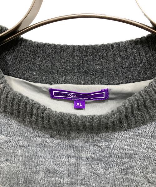 BEAMS GOLF（ビームスゴルフ）BEAMS GOLF (ビームスゴルフ) モックネックニット グレー サイズ:XLの古着・服飾アイテム