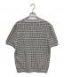 FENDI (フェンディ) ズッカ柄半袖ニット ホワイト×ブラック サイズ:XL：40000円