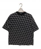 BALENCIAGAバレンシアガ）の古着「ALL OVER LOGO T-SHIRT」｜ブラック