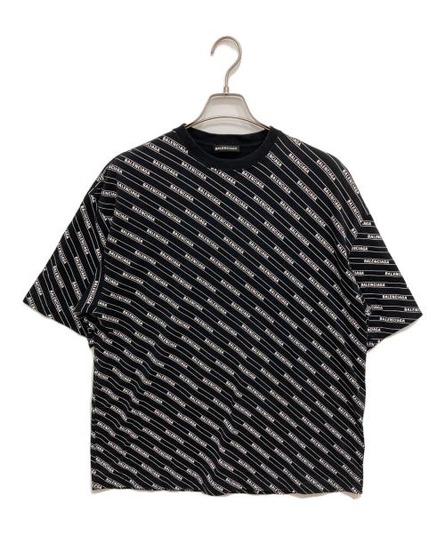 BALENCIAGA（バレンシアガ）BALENCIAGA (バレンシアガ) ALL OVER LOGO T-SHIRT ブラック サイズ:Lの古着・服飾アイテム
