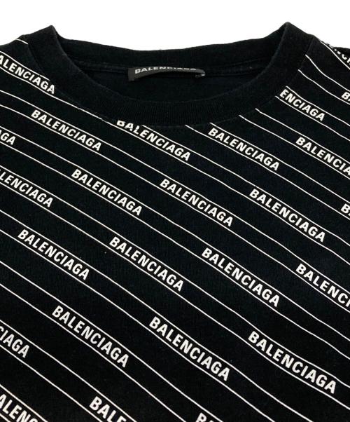 BALENCIAGA（バレンシアガ）BALENCIAGA (バレンシアガ) ALL OVER LOGO T-SHIRT ブラック サイズ:Lの古着・服飾アイテム
