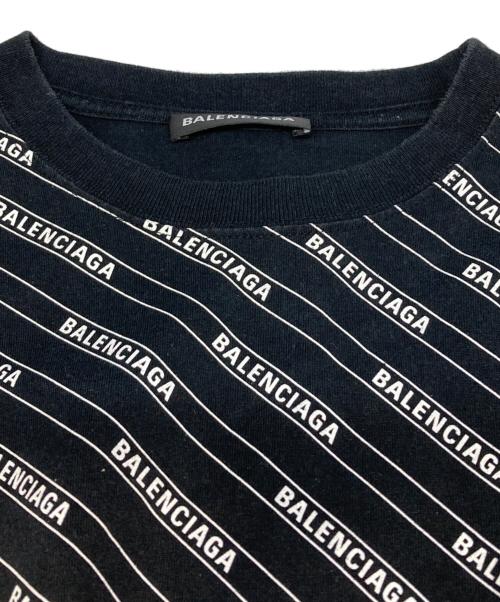 BALENCIAGA（バレンシアガ）BALENCIAGA (バレンシアガ) ALL OVER LOGO T-SHIRT ブラック サイズ:Lの古着・服飾アイテム