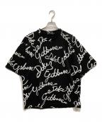 DOLCE & GABBANAドルチェ＆ガッバーナ）の古着「OVERSIZE FIT RUBBERIZED LOGO TEE」｜ブラック