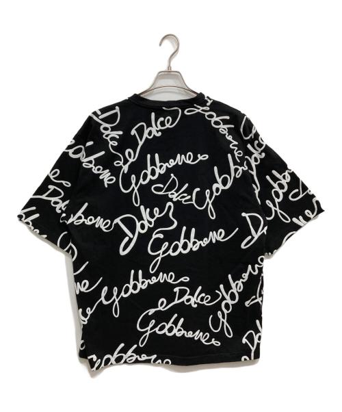DOLCE & GABBANA（ドルチェ＆ガッバーナ）DOLCE & GABBANA (ドルチェ＆ガッバーナ) OVERSIZE FIT RUBBERIZED LOGO TEE ブラック サイズ:Lの古着・服飾アイテム