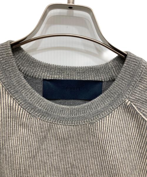 JUUN.J（ジュン・ジー）JUUN.J (ジュン・ジー) 切替ニット グレー サイズ:Lの古着・服飾アイテム