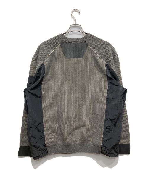 JUUN.J（ジュン・ジー）JUUN.J (ジュン・ジー) 切替ニット グレー サイズ:Lの古着・服飾アイテム