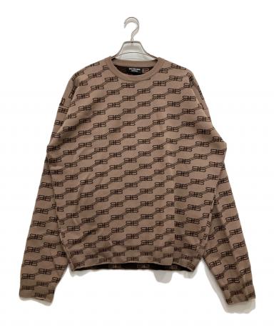 中古・古着通販】BALENCIAGA (バレンシアガ) BBロゴ総柄ニット