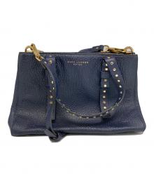 MARC JACOBS（マークジェイコブズ）の古着「レザースタッズ2WAYショルダーバッグ」｜ネイビー